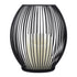 GloboStar® CADLE 76496 Διακοσμητικό Realistic Κερί με LED Εφέ Κινούμενης Φλόγας - Μπαταρίας 2 x AA (Δεν Συμπεριλαμβάνονται) & Ασύρματο Χειριστήριο IR Θερμό Λευκό 2700K Dimmable Μαύρο Φ16 x Υ18cm - ledmania.gr