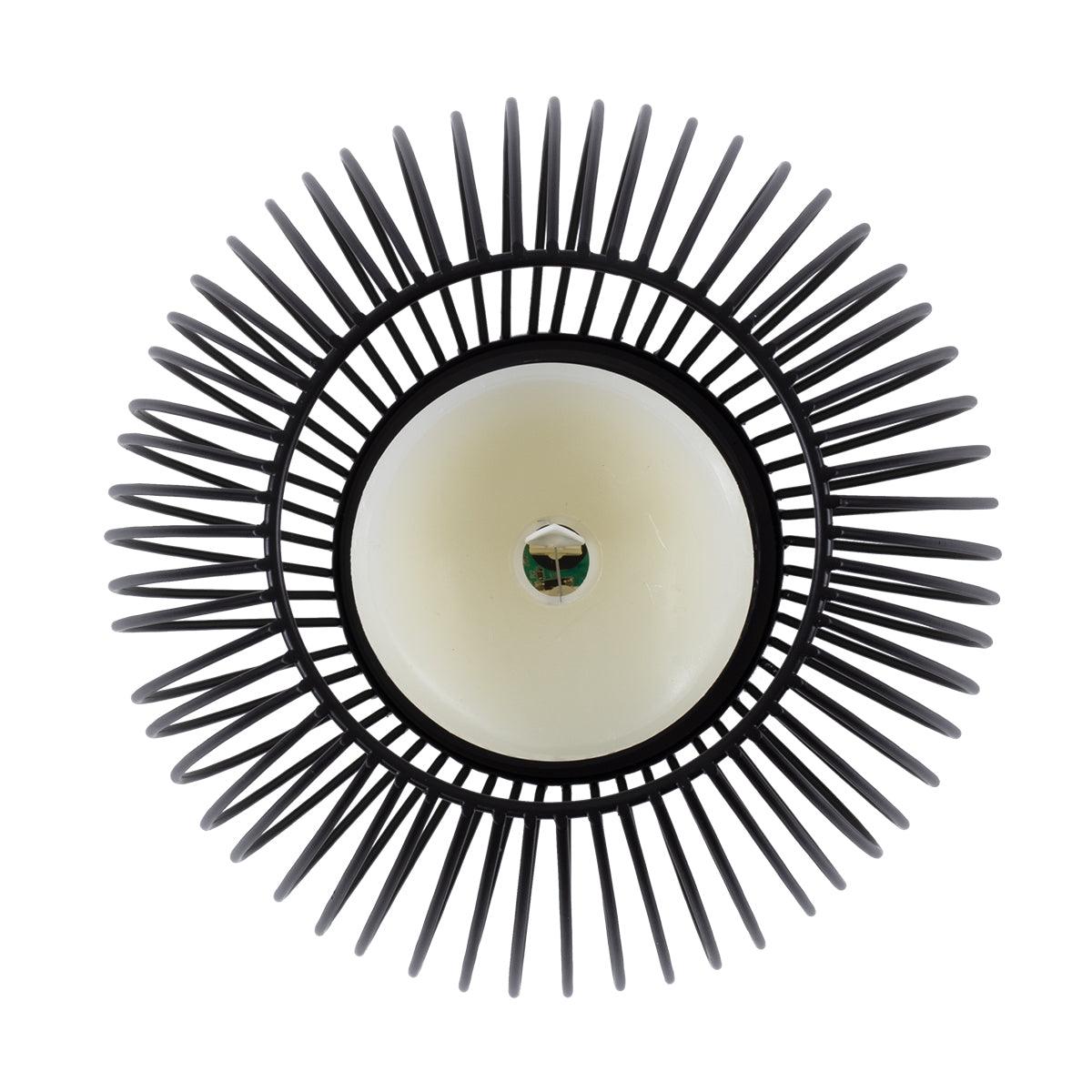 GloboStar® CADLE 76496 Διακοσμητικό Realistic Κερί με LED Εφέ Κινούμενης Φλόγας - Μπαταρίας 2 x AA (Δεν Συμπεριλαμβάνονται) & Ασύρματο Χειριστήριο IR Θερμό Λευκό 2700K Dimmable Μαύρο Φ16 x Υ18cm - ledmania.gr