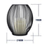 GloboStar® CADLE 76496 Διακοσμητικό Realistic Κερί με LED Εφέ Κινούμενης Φλόγας - Μπαταρίας 2 x AA (Δεν Συμπεριλαμβάνονται) & Ασύρματο Χειριστήριο IR Θερμό Λευκό 2700K Dimmable Μαύρο Φ16 x Υ18cm - ledmania.gr