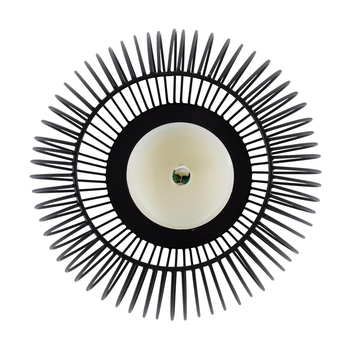 GloboStar® CANDLE 76497 Διακοσμητικό Realistic Κερί με LED Εφέ Κινούμενης Φλόγας - Μπαταρίας 2 x AA (Δεν Συμπεριλαμβάνονται) & Ασύρματο Χειριστήριο IR Θερμό Λευκό 2700K Dimmable Μαύρο Φ19 x Υ24cm - ledmania.gr