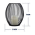 GloboStar® CANDLE 76497 Διακοσμητικό Realistic Κερί με LED Εφέ Κινούμενης Φλόγας - Μπαταρίας 2 x AA (Δεν Συμπεριλαμβάνονται) & Ασύρματο Χειριστήριο IR Θερμό Λευκό 2700K Dimmable Μαύρο Φ19 x Υ24cm - ledmania.gr