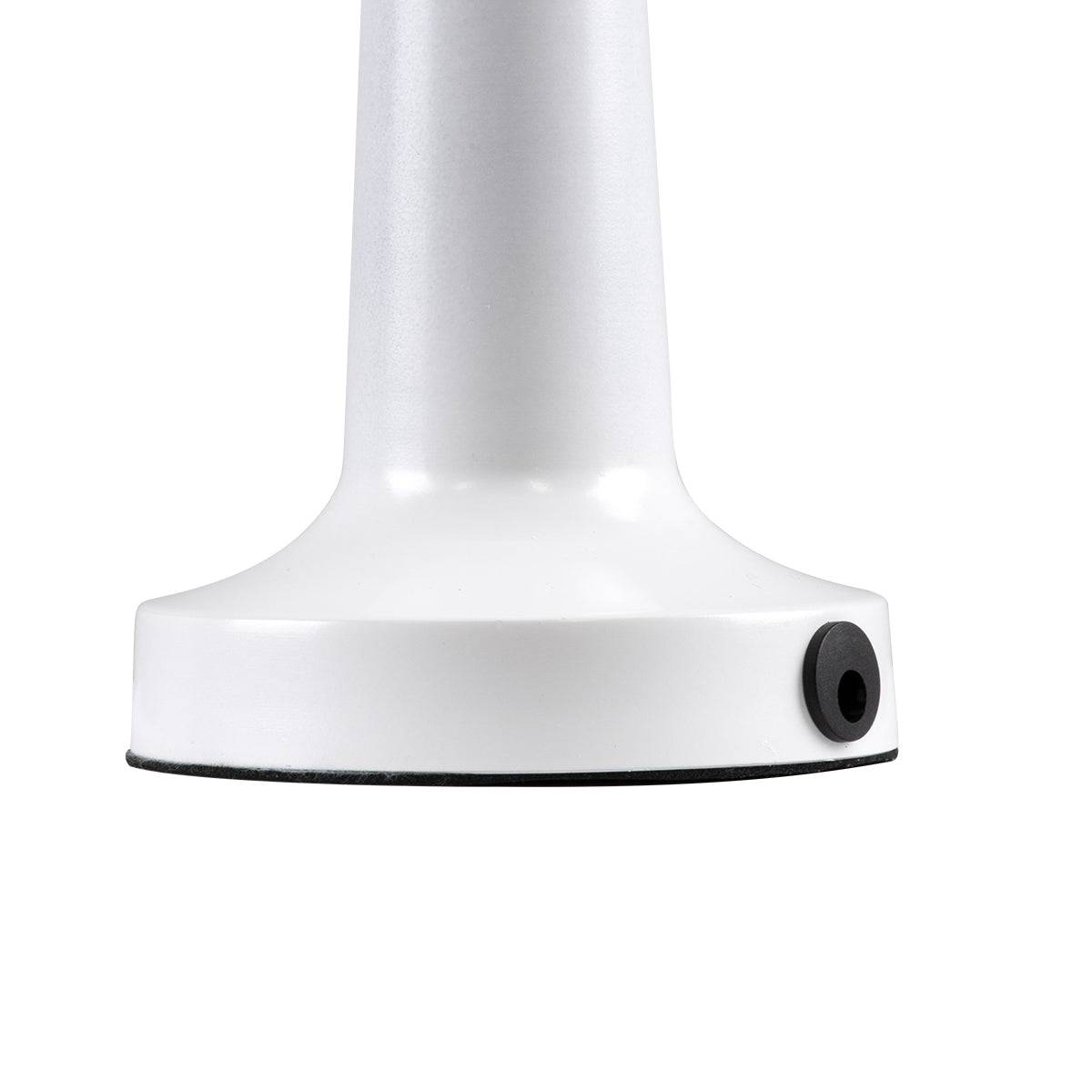 GloboStar® BELLA 76502 Μοντέρνο Επιτραπέζιο Φωτιστικό Πορτατίφ LED 1.5W 105lm 120° DC 5V Επαναφορτιζόμενο με Μπαταρία Li-ion 1800mAh - Διακόπτη Αφής με 3 Εντάσεις Φωτισμού Θερμό Λευκό 2700K Dimmable - Φ9 x 21cm - Λευκό - ledmania.gr