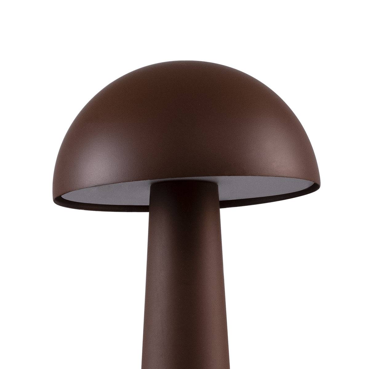 GloboStar® COCO 76513 Μοντέρνο Επιτραπέζιο Φωτιστικό Πορτατίφ LED 1.5W 105lm 120° DC 5V Επαναφορτιζόμενο με Μπαταρία Li-ion 1800mAh - Διακόπτη Αφής με 3 Εντάσεις Φωτισμού Θερμό Λευκό 2700K Dimmable - Φ10 x 22cm - Σκούρο Καφέ - ledmania.gr