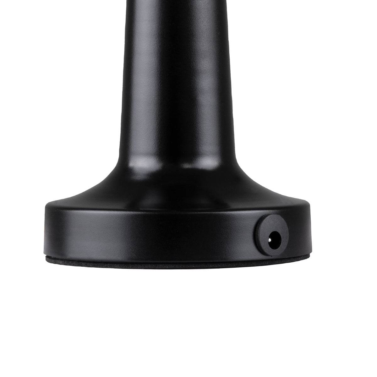 GloboStar® MOLLY 76515 Μοντέρνο Επιτραπέζιο Φωτιστικό Πορτατίφ LED 1.5W 105lm 120° DC 5V Επαναφορτιζόμενο με Μπαταρία Li-ion 1800mAh - Διακόπτη Αφής με 3 Εντάσεις Φωτισμού Θερμό Λευκό 2700K Dimmable - Φ10 x 23cm - Μαύρο - ledmania.gr