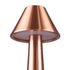 GloboStar® MOLLY 76517 Μοντέρνο Επιτραπέζιο Φωτιστικό Πορτατίφ LED 1.5W 105lm 120° DC 5V Επαναφορτιζόμενο με Μπαταρία Li-ion 1800mAh - Διακόπτη Αφής με 3 Εντάσεις Φωτισμού Θερμό Λευκό 2700K Dimmable - Φ10 x 23cm - Χάλκινο - ledmania.gr