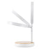 GloboStar® DARIA 76536 Μοντέρνο Επιτραπέζιο Φωτιστικό Πορτατίφ LED 12W 800lm 360° AC 230V - με Ασύρματη Φόρτιση - Wireless Charger - Διακόπτη Αφής με 3 Εντάσεις Φωτισμού Φυσικό Λευκό 4500K Dimmable - Φ16 x Υ33 - Μπεζ Ξύλο - Λευκό - ledmania.gr