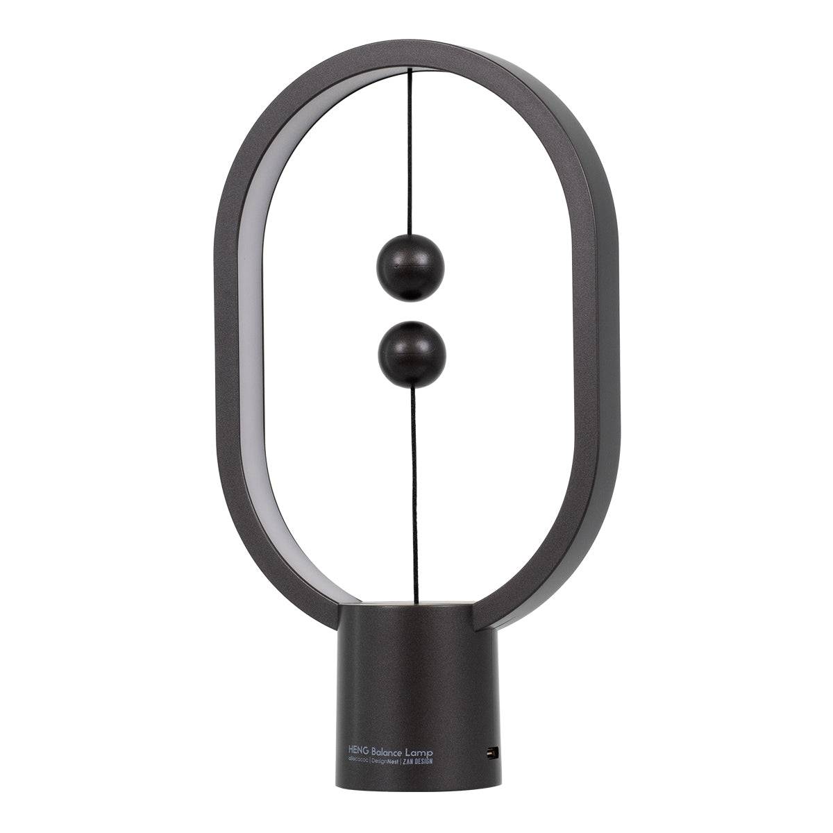 GloboStar® 76544 MAGNET Μοντέρνο Φωτιστικό Γραφείου Σκούρο Γκρι LED 15 Watt 1500lm DC 5V με Μαγνητικό Διακόπτη & Καλώδιο Τροφοδοσίας USB Θερμό Λευκό 2700K - ledmania.gr