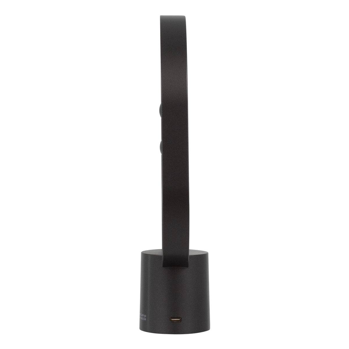 GloboStar® 76544 MAGNET Μοντέρνο Φωτιστικό Γραφείου Σκούρο Γκρι LED 15 Watt 1500lm DC 5V με Μαγνητικό Διακόπτη & Καλώδιο Τροφοδοσίας USB Θερμό Λευκό 2700K - ledmania.gr