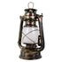 GloboStar® 76547 Vintage Επιτραπέζιο Διακοσμητικό Φωτιστικό LED Retro Μπρούτζινο Φαναράκι Flame Effect 10W 500lm Επαναφορτιζόμενο με Διακόπτη On/Off & Καλώδιο Πρίζα Σούκο - Μπαταρίας 2x18650 4000Mah (Περιλαμβάνονται) Ultra Θερμό Λευκό 1800K - ledmania.gr