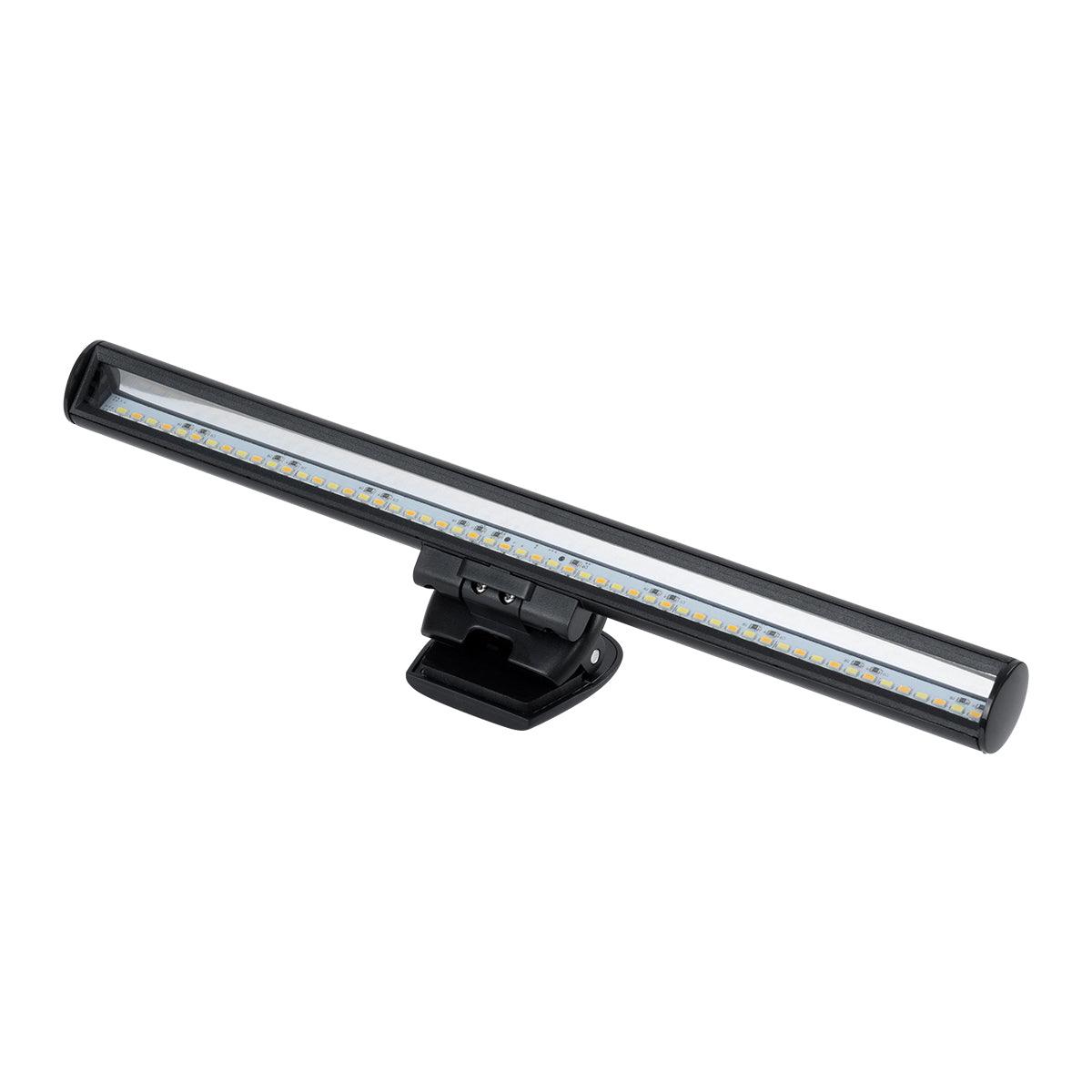 76552 Φωτιστικό Οθόνης Anti-Glare E-Reading LED 5W 565lm DC 5V με Καλώδιο Τροφοδοσίας USB 2.0 & Ενσωματωμένο Χειριστήριο Εναλλαγής Χρωμάτων CCT Θερμό Λευκό 2700K - Φυσικό Λευκό 4500K - Ψυχρό Λευκό 6000K Dimmable Μαύρο - ledmania.gr