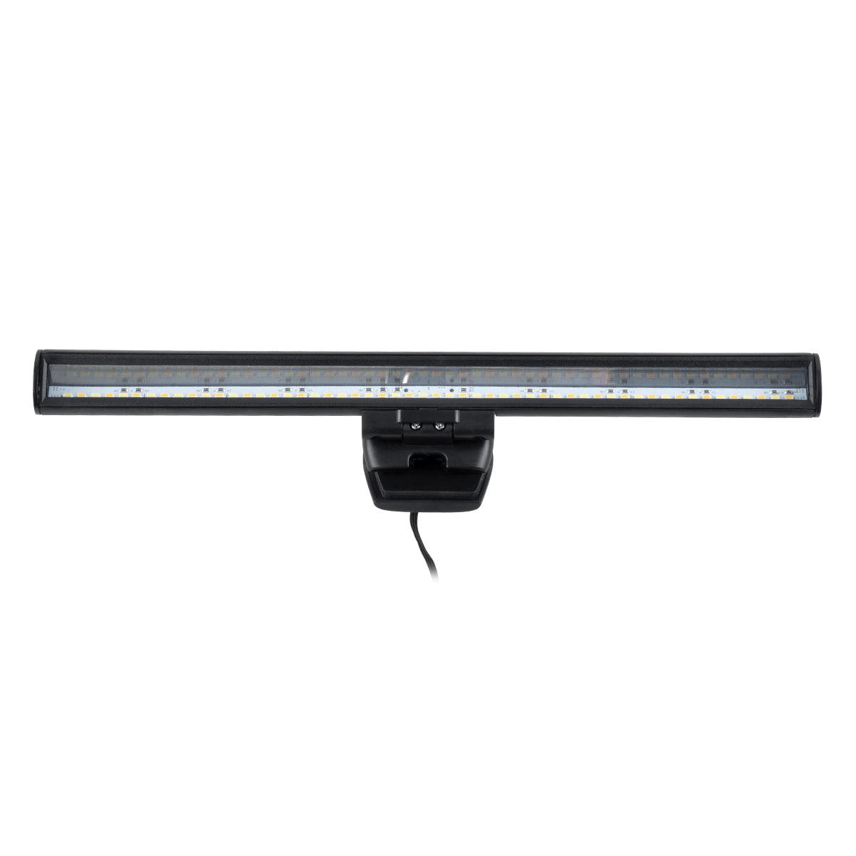 76552 Φωτιστικό Οθόνης Anti-Glare E-Reading LED 5W 565lm DC 5V με Καλώδιο Τροφοδοσίας USB 2.0 & Ενσωματωμένο Χειριστήριο Εναλλαγής Χρωμάτων CCT Θερμό Λευκό 2700K - Φυσικό Λευκό 4500K - Ψυχρό Λευκό 6000K Dimmable Μαύρο - ledmania.gr