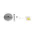 GloboStar® DIY 77502 Επιτοίχια Στρογγυλή Ροζέτα - Βάση για 1 Κρεμαστό Φωτιστικό - Φ10 x Υ2cm - Χρώμιο / Νίκελ - Μεταλλικό - 5 Χρόνια Εγγύηση - ledmania.gr