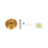 GloboStar® DIY 77503 Επιτοίχια Στρογγυλή Ροζέτα - Βάση για 1 Κρεμαστό Φωτιστικό - Φ10 x Υ2cm - Χρυσό - Μεταλλικό - 5 Χρόνια Εγγύηση - ledmania.gr