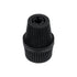 GloboStar® DIY 77564 Επιτοίχιος Στυπιοθλίπτης - Στήριγμα Καλωδίου Φωτιστικού - Φ1.6 x Υ2.3cm - Μαύρο - Πλαστικό - 5 Χρόνια Εγγύηση - ledmania.gr