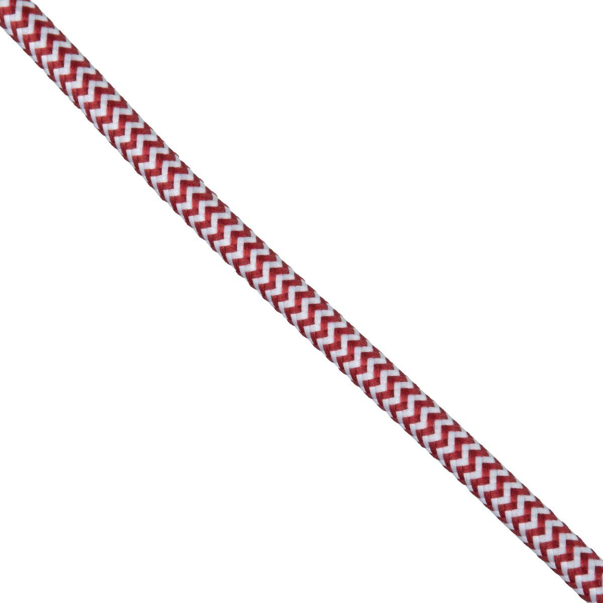 GloboStar® 77614 Στρογγυλό Υφασμάτινο Καλώδιο 1m 2 x 0.75mm² Dublo Άσπρο Κόκκινο - ledmania.gr