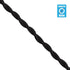 GloboStar® 77620 Πλεκτό Υφασμάτινο Καλώδιο 1m 2 x 0.75mm² Μαύρο - ledmania.gr