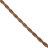 GloboStar® 77625 Πλεκτό Υφασμάτινο Καλώδιο 1m 2 x 0.75mm² Καφέ Ανοιχτό - ledmania.gr
