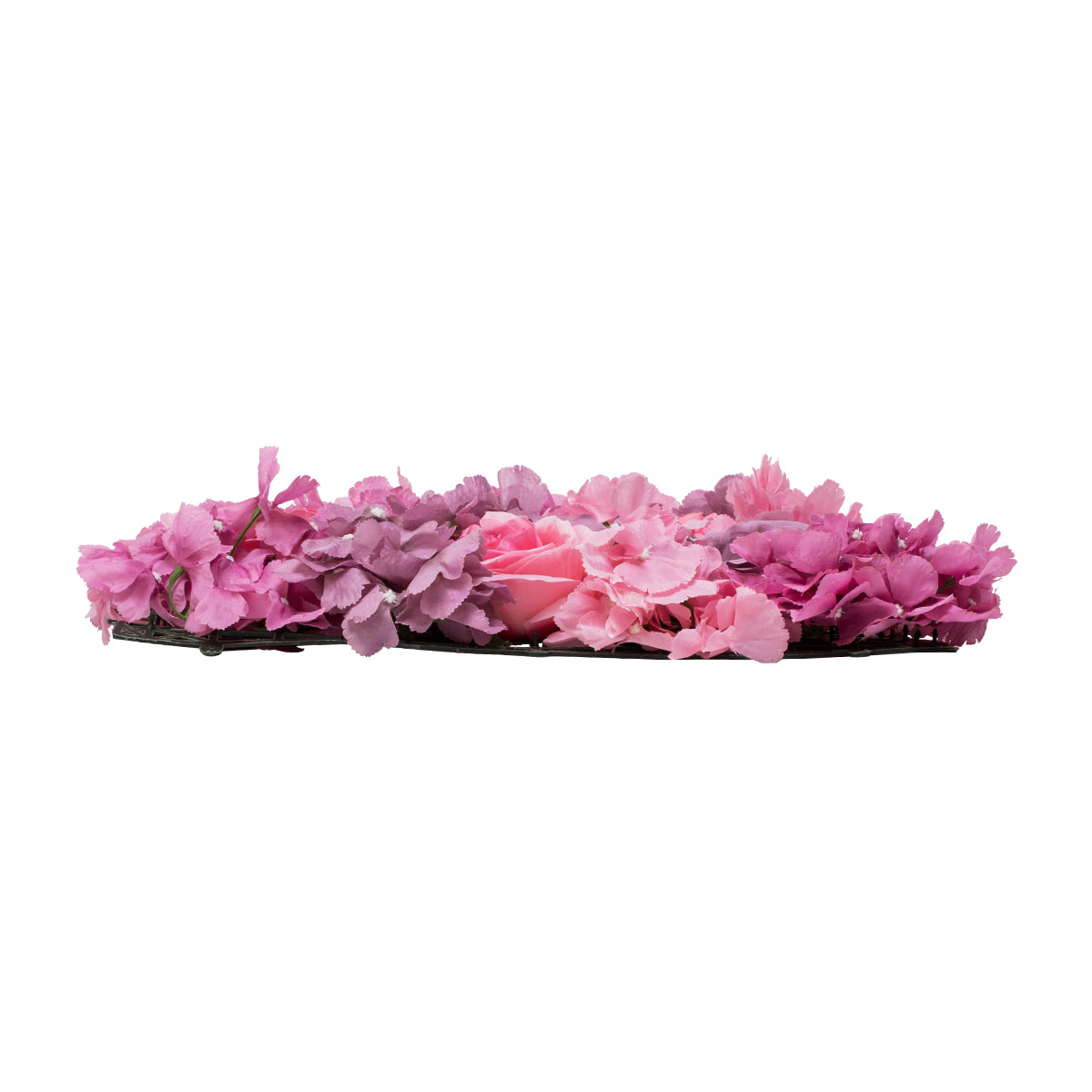 GloboStar® Artificial Garden ROSES STORY PURPLE 78336 Τεχνητό Διακοσμητικό Πάνελ Λουλουδιών - Κάθετος Κήπος σύνθεση Αμβροσία Μ60 x Π40 x Υ6cm - ledmania.gr