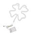 GloboStar® 78572 Φωτιστικό Ταμπέλα Φωτεινή Επιγραφή NEON LED Σήμανσης FOUR LEAF CLOVER 5W με Καλώδιο Τροφοδοσίας USB - Μπαταρίας 3xAAA (Δεν Περιλαμβάνονται) - Πράσινο - ledmania.gr