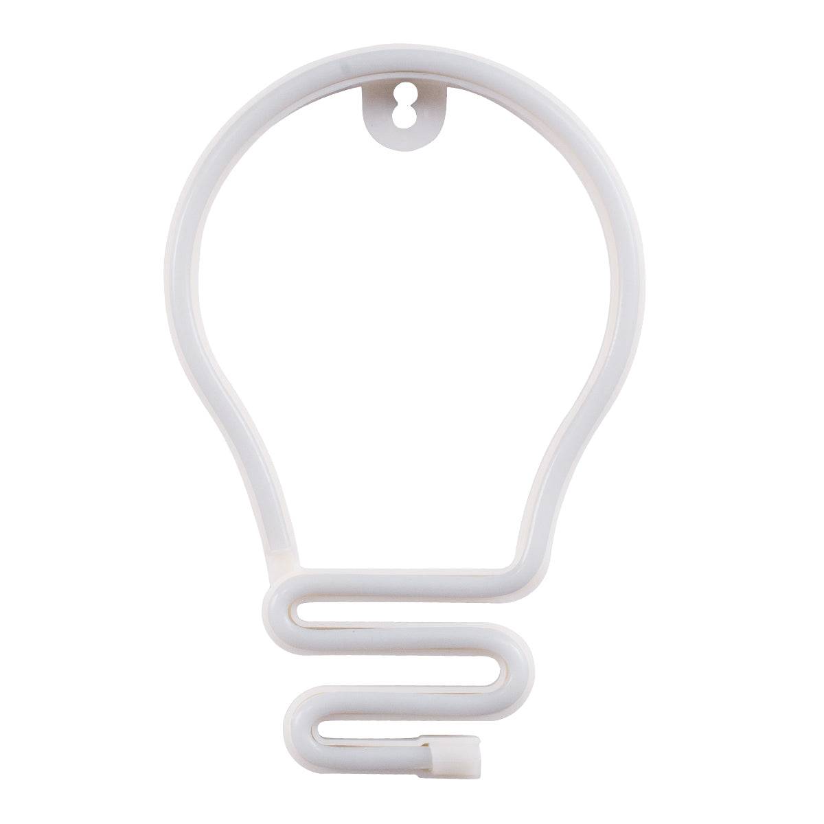 GloboStar® 78576 Φωτιστικό Ταμπέλα Φωτεινή Επιγραφή NEON LED Σήμανσης LAMP 5W με Καλώδιο Τροφοδοσίας USB - Μπαταρίας 3xAAA (Δεν Περιλαμβάνονται) - Ψυχρό Λευκό 6000K - ledmania.gr