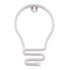 GloboStar® 78576 Φωτιστικό Ταμπέλα Φωτεινή Επιγραφή NEON LED Σήμανσης LAMP 5W με Καλώδιο Τροφοδοσίας USB - Μπαταρίας 3xAAA (Δεν Περιλαμβάνονται) - Ψυχρό Λευκό 6000K - ledmania.gr