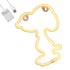 GloboStar® 78578 Φωτιστικό Ταμπέλα Φωτεινή Επιγραφή NEON LED Σήμανσης SNOOPY 5W με Καλώδιο Τροφοδοσίας USB - Μπαταρίας 3xAAA (Δεν Περιλαμβάνονται) - Θερμό Λευκό 2700K - ledmania.gr