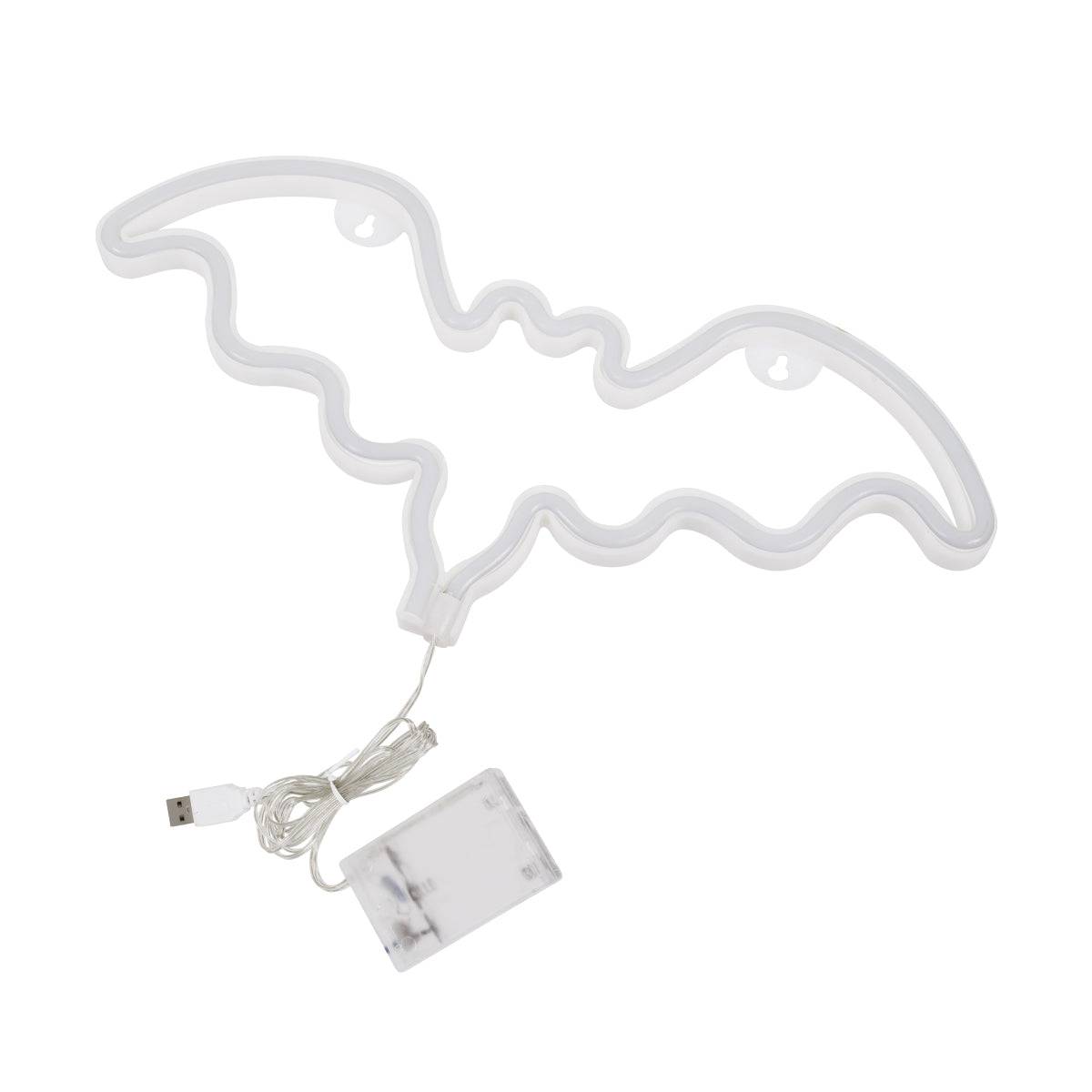 GloboStar® 78579 Φωτιστικό Ταμπέλα Φωτεινή Επιγραφή NEON LED Σήμανσης BATMAN 5W με Καλώδιο Τροφοδοσίας USB - Μπαταρίας 3xAAA (Δεν Περιλαμβάνονται) - Κόκκινο - ledmania.gr