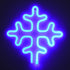 GloboStar® 78580 Φωτιστικό Ταμπέλα Φωτεινή Επιγραφή NEON LED Σήμανσης SNOWFLAKE 5W με Καλώδιο Τροφοδοσίας USB - Μπαταρίας 3xAAA (Δεν Περιλαμβάνονται) - Γαλάζιο - ledmania.gr