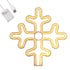 GloboStar® 78582 Φωτιστικό Ταμπέλα Φωτεινή Επιγραφή NEON LED Σήμανσης SNOWFLAKE 5W με Καλώδιο Τροφοδοσίας USB - Μπαταρίας 3xAAA (Δεν Περιλαμβάνονται) - Θερμό Λευκό 2700K - ledmania.gr