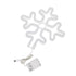 GloboStar® 78582 Φωτιστικό Ταμπέλα Φωτεινή Επιγραφή NEON LED Σήμανσης SNOWFLAKE 5W με Καλώδιο Τροφοδοσίας USB - Μπαταρίας 3xAAA (Δεν Περιλαμβάνονται) - Θερμό Λευκό 2700K - ledmania.gr