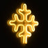 GloboStar® 78582 Φωτιστικό Ταμπέλα Φωτεινή Επιγραφή NEON LED Σήμανσης SNOWFLAKE 5W με Καλώδιο Τροφοδοσίας USB - Μπαταρίας 3xAAA (Δεν Περιλαμβάνονται) - Θερμό Λευκό 2700K - ledmania.gr