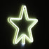 GloboStar® 78584 Φωτιστικό Ταμπέλα Φωτεινή Επιγραφή NEON LED Σήμανσης STAR 5W με Καλώδιο Τροφοδοσίας USB - Μπαταρίας 3xAAA (Δεν Περιλαμβάνονται) - Ψυχρό Λευκό 6000K - ledmania.gr