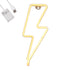 GloboStar® 78590 Φωτιστικό Ταμπέλα Φωτεινή Επιγραφή NEON LED Σήμανσης LIGHT STRIKE 5W με Καλώδιο Τροφοδοσίας USB - Μπαταρίας 3xAAA (Δεν Περιλαμβάνονται) - Θερμό Λευκό 2700K - ledmania.gr