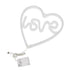 GloboStar® 78591 Φωτιστικό Ταμπέλα Φωτεινή Επιγραφή NEON LED Σήμανσης LOVE & HEART 5W με Καλώδιο Τροφοδοσίας USB - Μπαταρίας 3xAAA (Δεν Περιλαμβάνονται) - Ροζ & Θερμό Λευκό 2700K - ledmania.gr