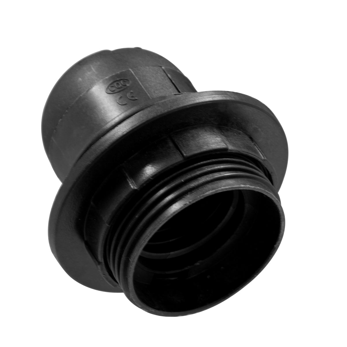 GloboStar® 78959 ΣΕΤ Ντουί E27 με Ροδέλα Πλαστικό Μαύρο DIY - ledmania.gr
