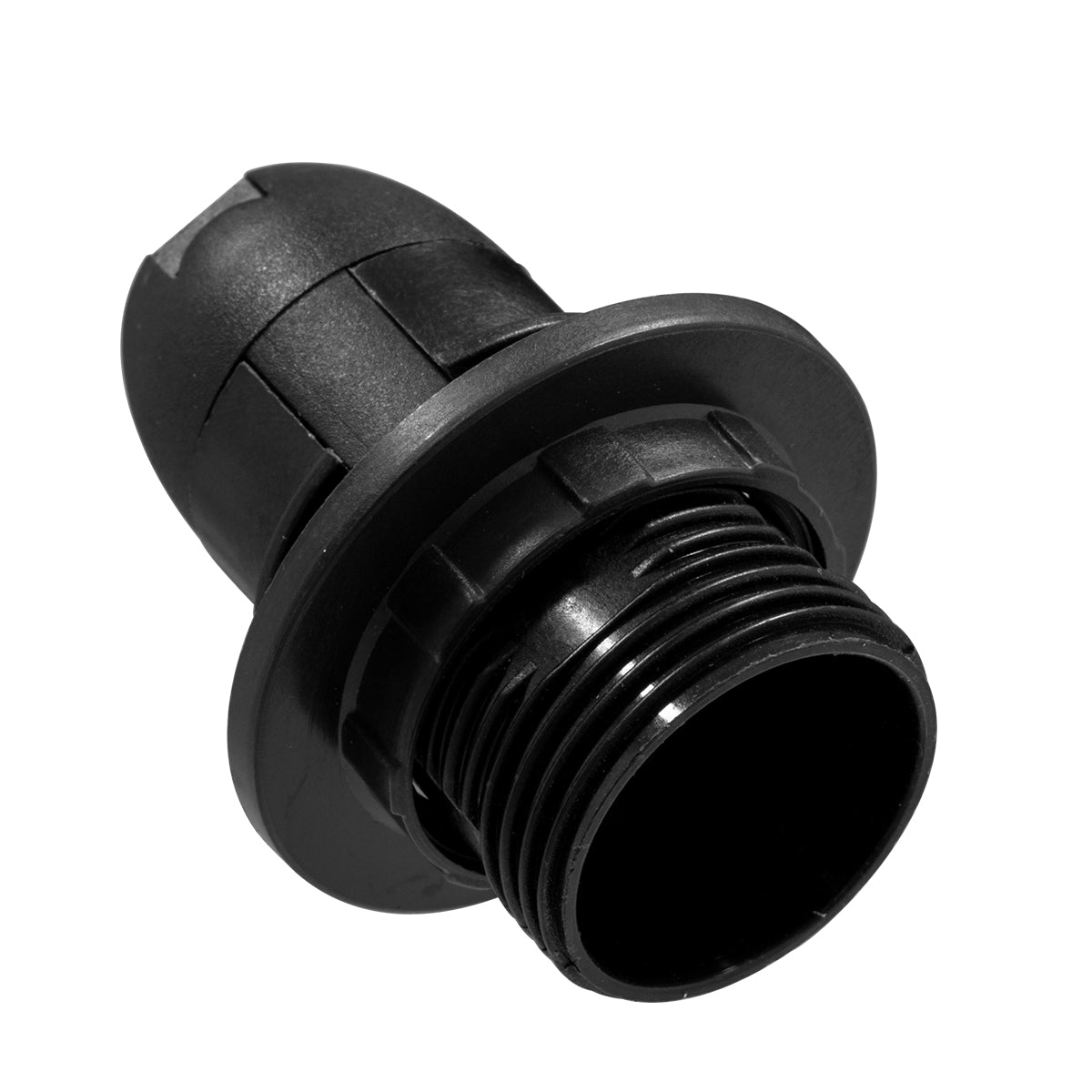 GloboStar® 78961 ΣΕΤ Ντουί E14 με Ροδέλα Πλαστικό Μάυρο DIY - ledmania.gr