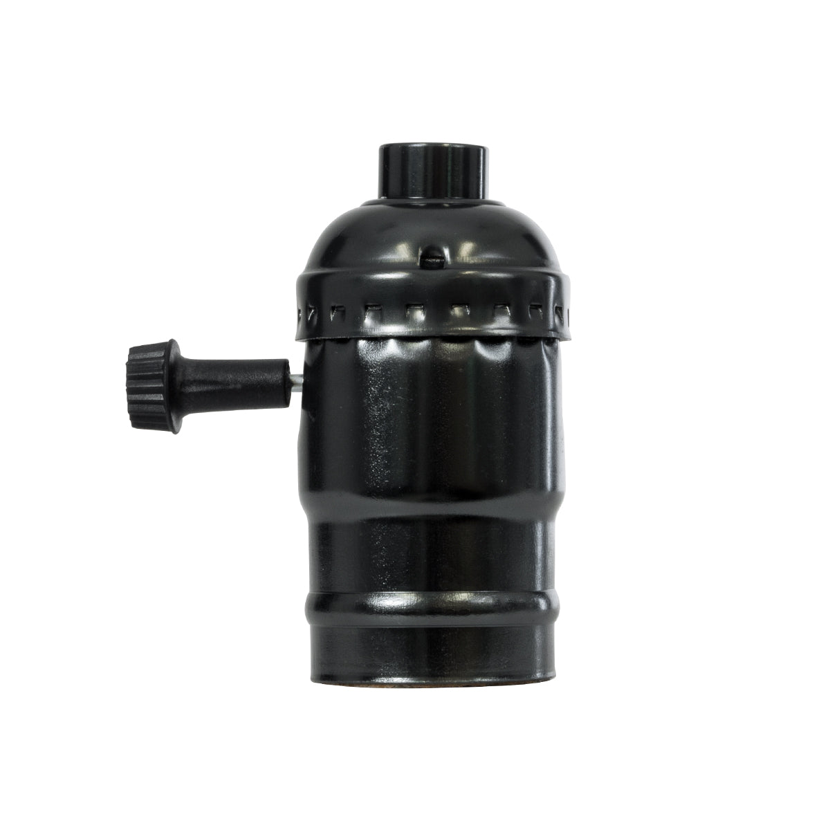 GloboStar® 78967 Ντουί Vintage Industrial Retro E27 με Διακόπτη ON/OFF - Μαύρο - Μ5.5 x Π3.6 x Υ7cm - ledmania.gr