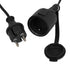 GloboStar® 78983 Καλωδιογιρλάντα PVC 10 Μέτρων με 15 Ντουί E27 με Πρίζα Schuko Επεκτεινόμενη Αδιάβροχη IP65 - ledmania.gr