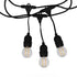 GloboStar® 78983 Καλωδιογιρλάντα PVC 10 Μέτρων με 15 Ντουί E27 με Πρίζα Schuko Επεκτεινόμενη Αδιάβροχη IP65 - ledmania.gr