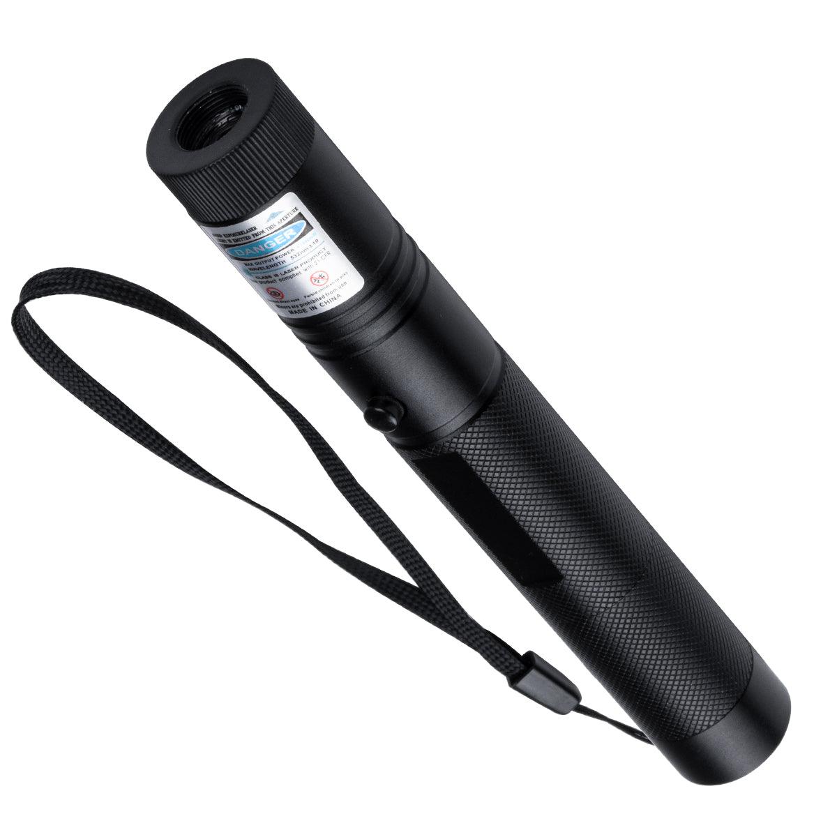 GloboStar® 78998 Φορητό Επαναφορτιζόμενο Laser Pointer 5Mw Class 3 DOT Zoom με Extra Κεφαλή για Dot Effects με Μπαταρία 18650 Li-ion 4800mAh & Φορτιστή - Μπλε 450nm Φ2.2 x Υ15cm - ledmania.gr