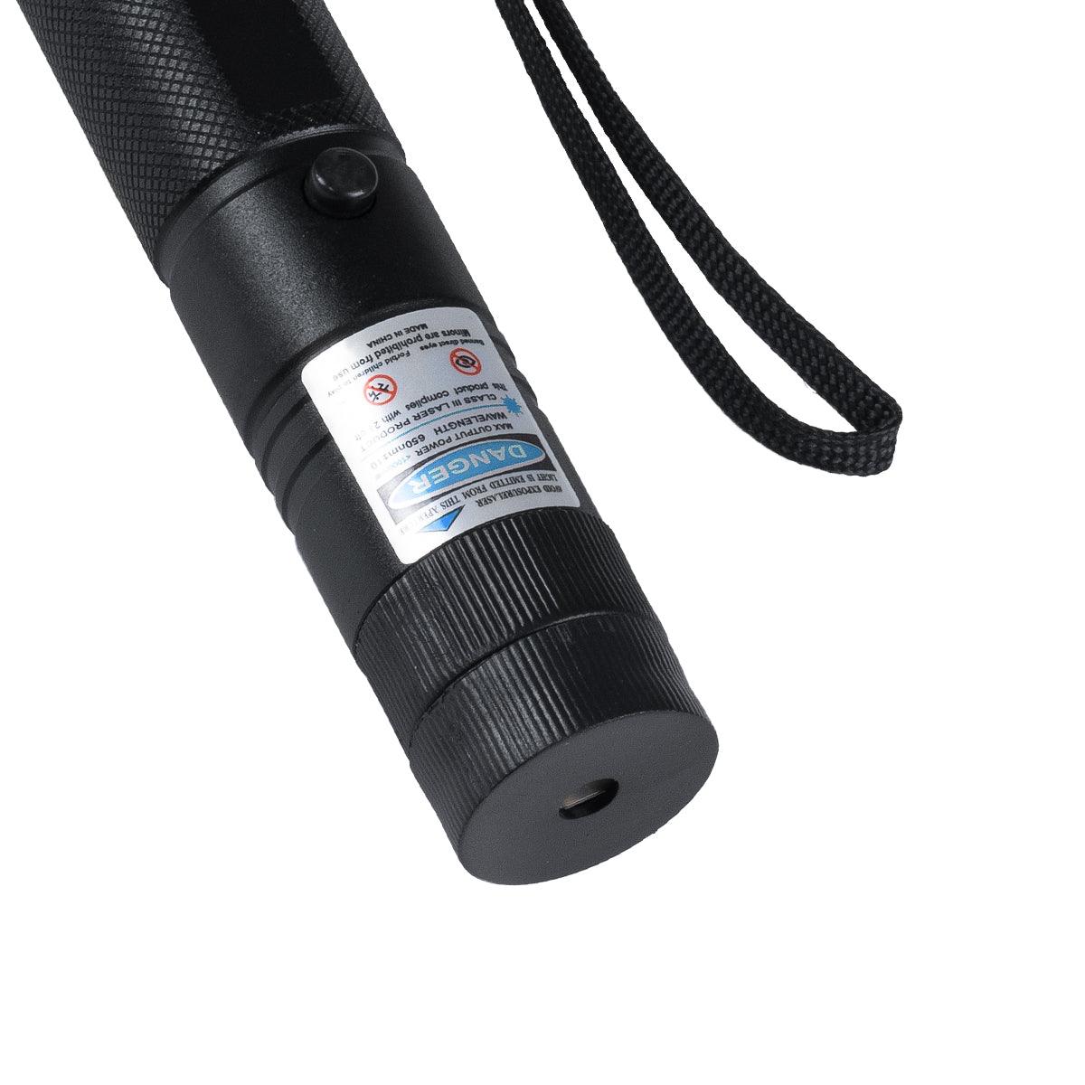 GloboStar® 78998 Φορητό Επαναφορτιζόμενο Laser Pointer 5Mw Class 3 DOT Zoom με Extra Κεφαλή για Dot Effects με Μπαταρία 18650 Li-ion 4800mAh & Φορτιστή - Μπλε 450nm Φ2.2 x Υ15cm - ledmania.gr