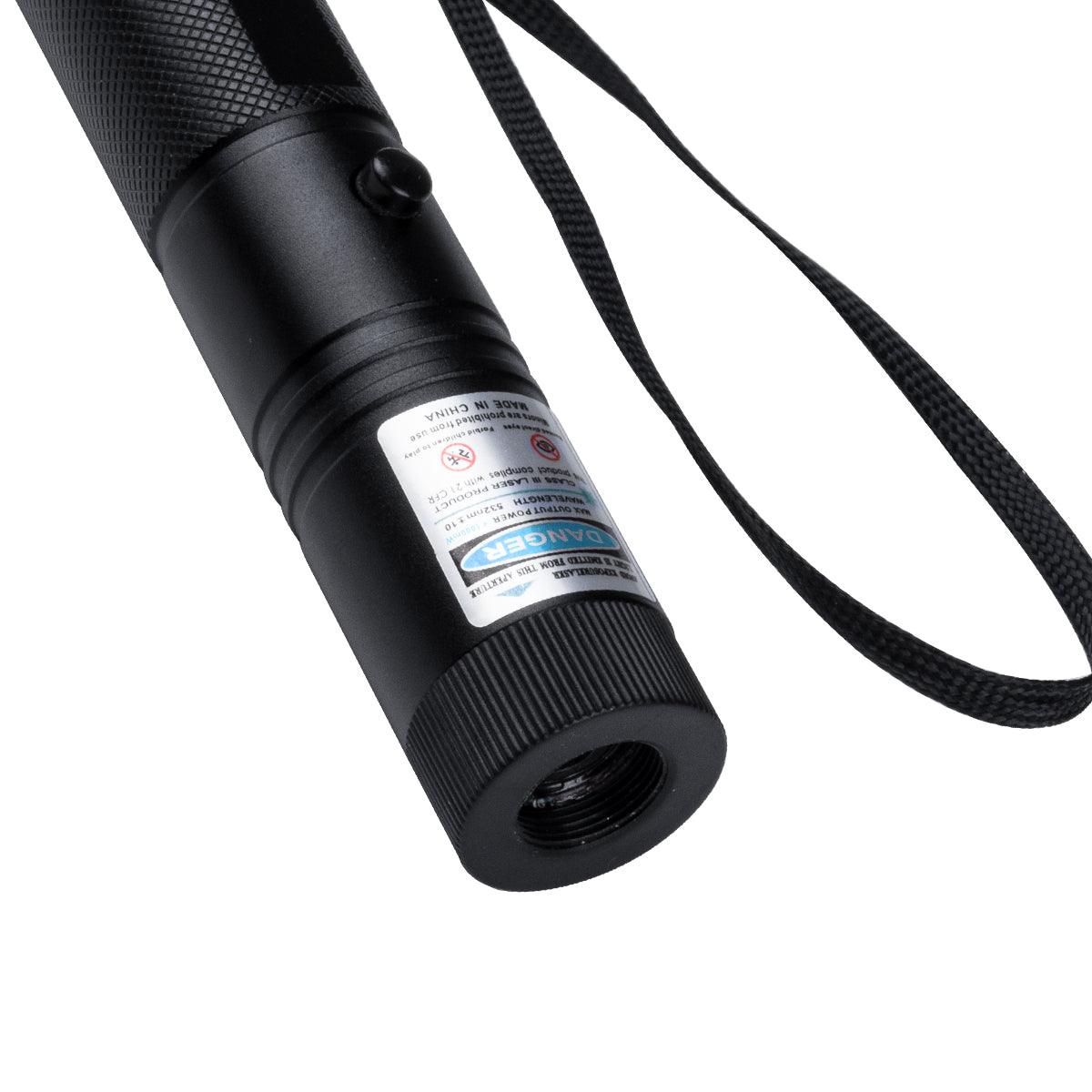 GloboStar® 78998 Φορητό Επαναφορτιζόμενο Laser Pointer 5Mw Class 3 DOT Zoom με Extra Κεφαλή για Dot Effects με Μπαταρία 18650 Li-ion 4800mAh & Φορτιστή - Μπλε 450nm Φ2.2 x Υ15cm - ledmania.gr