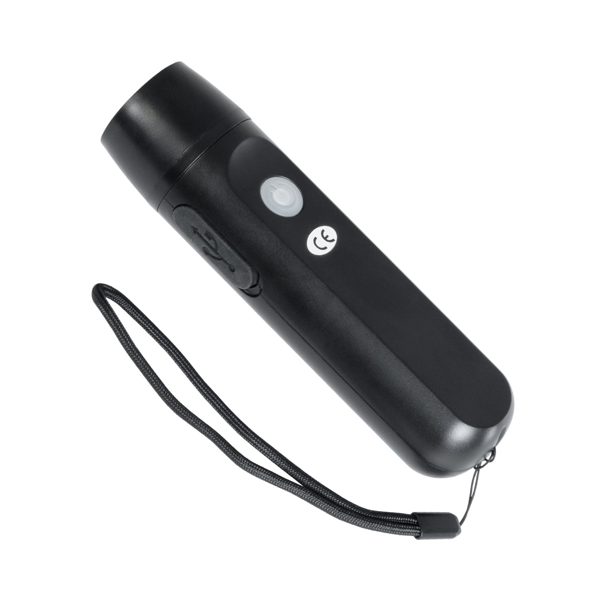 GloboStar® 79021 Φορητός Φακός Χειρός CREE LED 3W 240lm - με Επαναφορτιζόμενη Μπαταρία 1400mAh & Χειροκίνητο Φορτιστή Δυναμό - Ψυχρό Λευκό 6000K - Φ4.1 x Υ15cm - ledmania.gr