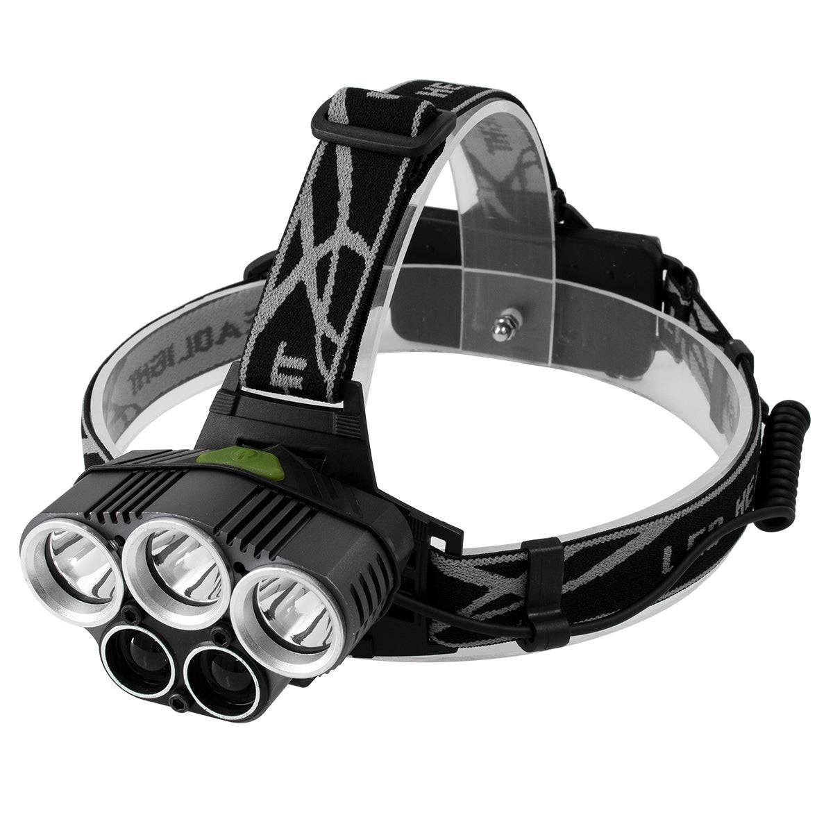 GloboStar® 79058 Φακός Κεφαλής Επαναφορτιζόμενος LED CREE XML2-T6 Chip 50 Watt 5000lm με 2 x 18650 Μπαταρίες 5200mAh Ψυχρό Λευκό 6000K - ledmania.gr
