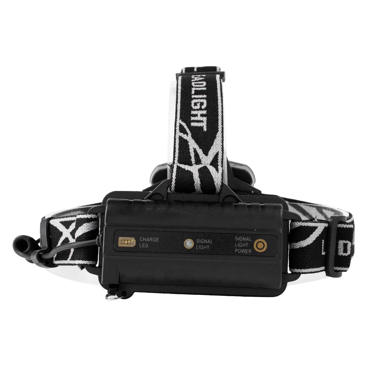 GloboStar® 79058 Φακός Κεφαλής Επαναφορτιζόμενος LED CREE XML2-T6 Chip 50 Watt 5000lm με 2 x 18650 Μπαταρίες 5200mAh Ψυχρό Λευκό 6000K - ledmania.gr