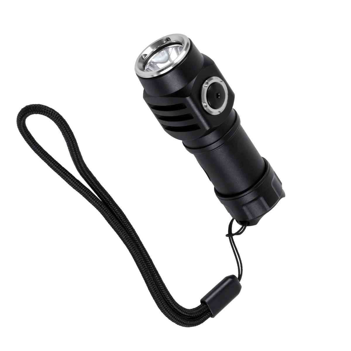 GloboStar® 79076 Φορητός Φακός Χειρός Επαναφορτιζόμενος LED Luminus SST20 10W 500lm 30° Μοιρών με 1 x 16340 Μπαταρία 800mAh USB 2.0 3 Modes Αδιάβροχο IP54 Ψυχρό Λευκό 6000K - ledmania.gr