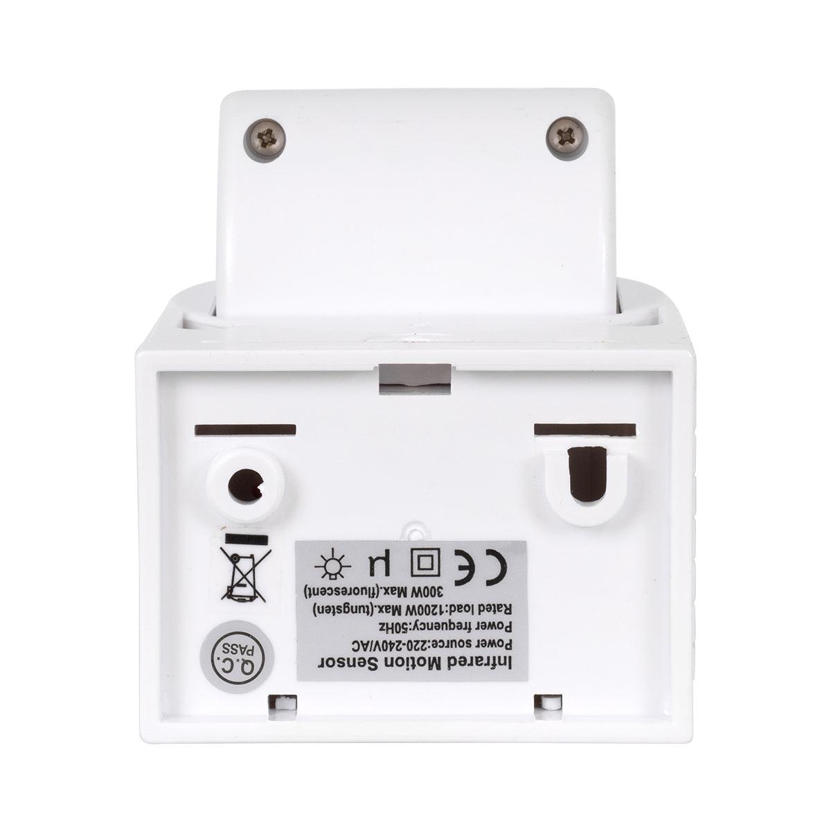 GloboStar® 79092 Επίτοιχος PIR Ανιχνευτής-Αισθητήρας Κίνησης 180° 6m Motion Sensor AC 230V Max 1380W - ledmania.gr