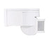 GloboStar® 79092 Επίτοιχος PIR Ανιχνευτής-Αισθητήρας Κίνησης 180° 6m Motion Sensor AC 230V Max 1380W - ledmania.gr