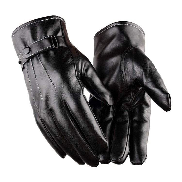 MENS WINTER GLOVES FOR A TOUCHSCREEN SMARTPHONE BLACK - ledmania.gr