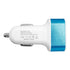 Globostar® 79503 Μπλε Φορτιστής Αυτοκινήτου DC 12-24V με 3 Εξόδους USB DC 5V Max 3.1A 20W και Καλώδιο USB σε Type-C - ledmania.gr